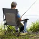 Image 5 for Кресло-шезлонг кемпинговое Costway Camp Recliner 2 в 1 складное с подставкой для ног серый