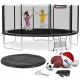 Image 14 for Батут Hop-Sport 16ft (488см) черно-синий с внешней сеткой
