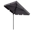 Парасоля садова Di Volio Ankona графітова 200х125см з нахилом та чохлом