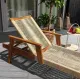 Image 18 for Садовий шезлонг Di Volio Alege з дерева бежевий