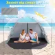 Image 3 for Пляжная палатка-тент Pop-Up Costway Vista Vent Beach самораскладывающаяся от солнца 3-4-местная голубая