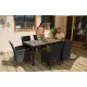 Image 4 for Садові меблі Di Volio VERONA 6+1 сірий/сірий