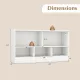 Image 4 for Детский стеллаж-органайзер Costway 5-Cube Toy Bookcase для книг и игрушек на 5 ячеек белый