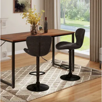 Комплект барных стульев Costway Dantes со спинкой в стиле Loft