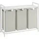 Image 2 for Корзина для белья Leobert Chariot с тремя отделениями 3 x 38л белая