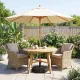 Image 3 for Основа для садової парасольки Costway Radial Round 51см кругла чорний
