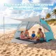 Image 8 for Пляжный тент Pop-Up Costway Family Beach самораскладывающийся от солнца 5-6 местный голубой