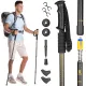 Image 6 for Трекинговые палки Outtec Alu телескопические 65-135см для скандинавской ходьбы золотистый
