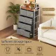Image 8 for Комод-органайзер тканинний Costway Fabric Tower на металевому каркасі на 5 шухляд лофт сірий