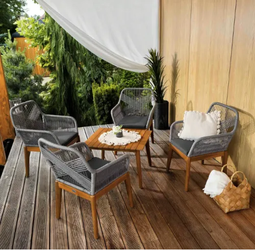 Комплект садовой мебели Di Volio Piago серо-графитовый