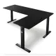 Image 11 for Комп'ютерний кутовий стіл Di Volio Trani з регульованою висотою чорний