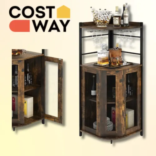 Просторный шкаф с прозрачной дверцей