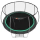 Image 2 for Батут Hop-Sport Premium 14ft (427см) черно-зеленый с внутренней сеткой