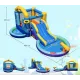 Image 2 for Надувная водная горка Costway Planet с двумя бассейнами и насосом