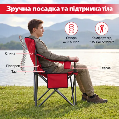 М'яке сидіння й опора для спини