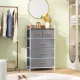 Image 6 for Комод-органайзер тканинний Costway Fabric Tower на металевому каркасі на 5 шухляд лофт сірий