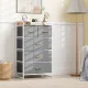 Image 2 for Комод-органайзер тканинний Costway Fabric Tower на металевому каркасі на 5 шухляд лофт сірий