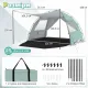 Image 4 for Пляжная палатка-тент Pop-Up Costway Vista Vent Beach самораскладывающаяся от солнца 3-4-местная зеленая