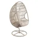 Image 9 for Крісло-кокон садове обертове Di Volio Orta висока спинка, бежевий