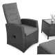 Image 11 for Комплект садових меблів Di Volio Fera 2 крісла реклайнери, 2 пуфи та столик, сірий