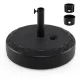 Image 11 for Основа для садової парасольки Costway Fillable Round 40кг кругла чорний