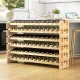 Image 2 for Стеллаж винный Costway Modular Wine деревянный на 72 бутылки