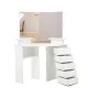 Image 6 for Туалетний столик Chomik TRIO кутовий з дзеркалом білий
