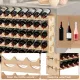 Image 2 for Стеллаж винный Costway Modular Pine деревянный на 60 бутылок