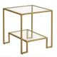 Журнальный столик Leobert Santorini в стиле Loft золотистый