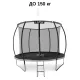 Image 4 for Батут Outtec Premium 12ft (374см) чорно-сірий з внутрішньою сіткою