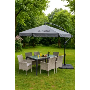 Зонт садовый Di Volio EMPOLI 300см серый