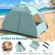 Image 9 for Пляжная палатка-тент Pop-Up Costway Vista Vent Beach самораскладывающаяся от солнца 3-4-местная зеленая