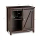 Image 5 for Кухонний комод-буфет Costway Sideboard з амбарними розсувними дверцятами лофт рустик