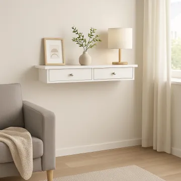 Полка настенная Leobert Corner белый