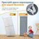 Image 9 for Тумба для ванной Costway Nordic Bath напольная с выдвижным ящиком серая