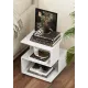 Image 4 for Журнальный столик Costway Luna 3-уровневый белый
