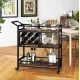 Image 4 for Стелаж Costway Carrito - кухонний візок з баром в стилі Loft