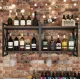 Image 4 for Настенный винный стеллаж Costway Lagom в стиле Loft