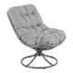 Image 2 for Крісло-кокон садове обертове Di Volio Melia компактне для балкона сірий
