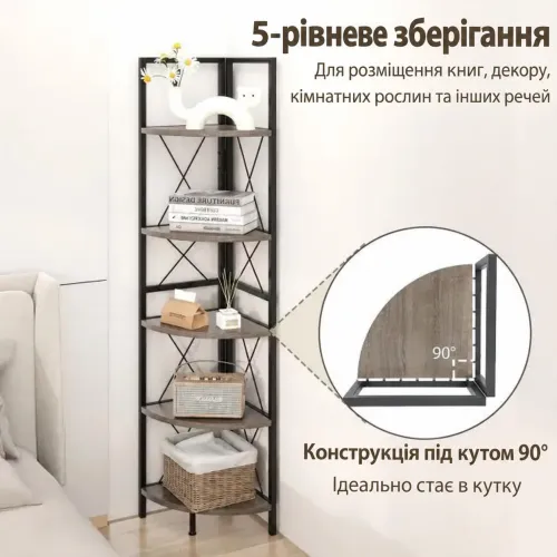 П'ять відкритих полиць - усе на виду та на своєму місці