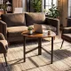 Image 6 for Журнальный столик Costway Tripod Coffee Table треугольный лофт коричневый