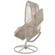 Image 13 for Крісло-кокон садове обертове Di Volio Vico анатомічна подушка, бежевий