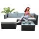 Image 1 for Садовая мебель Chomik GARDEN LINE ATRANI серый + бежевые подушки