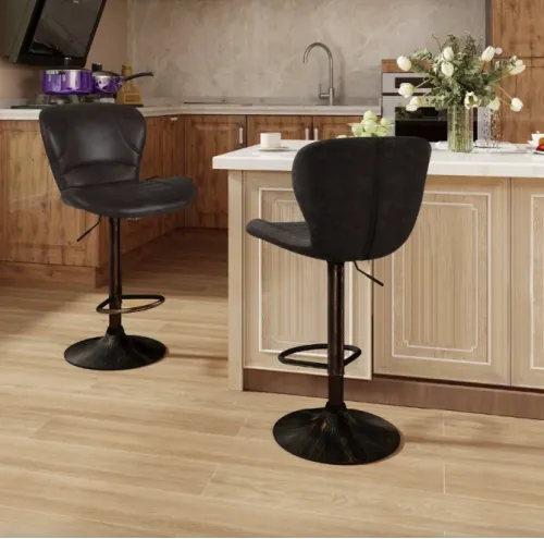 Комплект барных стульев Costway Dantes со спинкой в стиле Loft