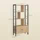 Image 4 for Стелаж для книг Leobert Visby з тумбою у стилі Loft, сонома