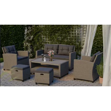 Набор садовой мебели Di Volio Firenze серый/графитовый