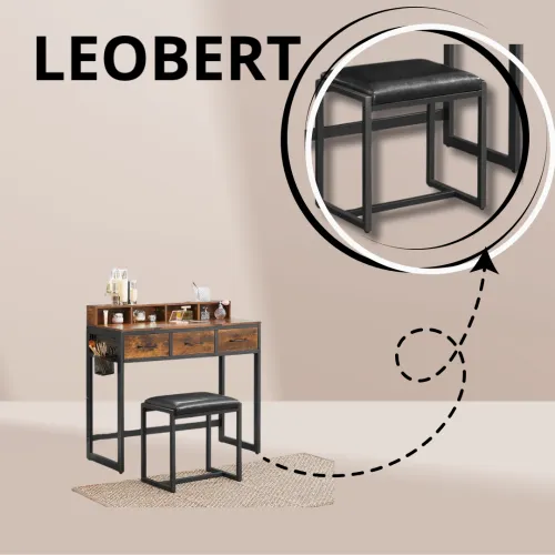 Комфортный пуф из экокожи