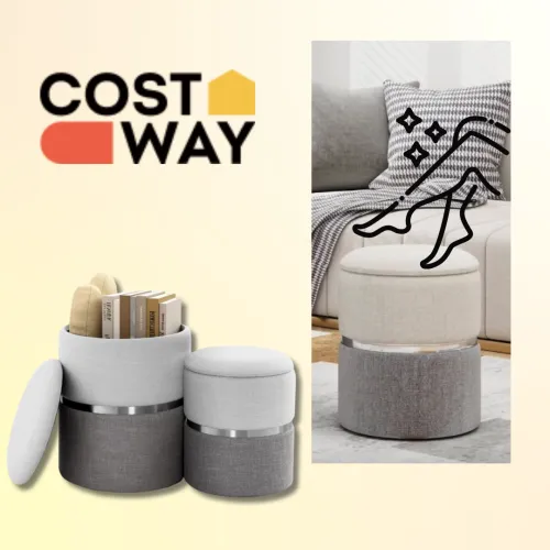 Многофункциональный пуф с разной высотой