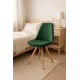 Стул Saida Jumi в скандинавском стиле с деревянными ножками зеленый