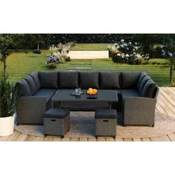 Набор садовой мебели Di Volio Livorno Серый / Графитовый